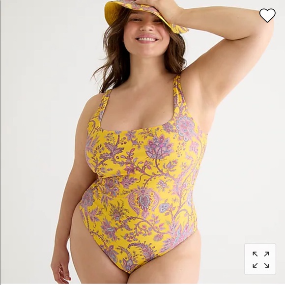 J. Crew Other - J.Crew Squareneck one-piece in Ratti® golden paisley